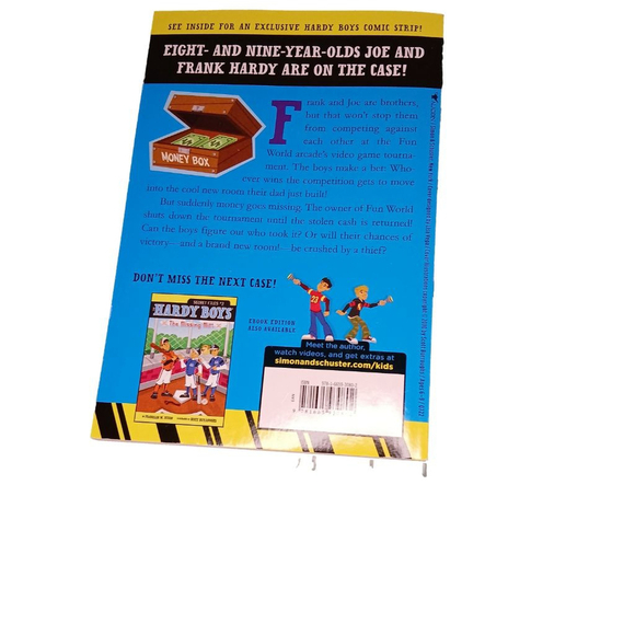 🛍 Hardy Boys Book, Secret Files #1, Trouble at the Arcade, Yellow, Boys - Picture 2 of 3